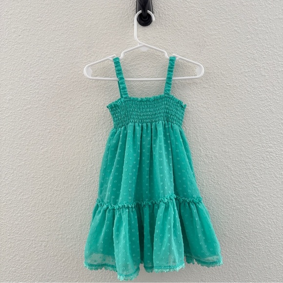 Kate Spade Toddler ‘Skirt the rules’ Green Smocked Polka Dot with Bow 24M - Picture 6 of 6